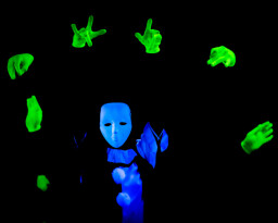 HILT black light theatre from Jack antarktis hands